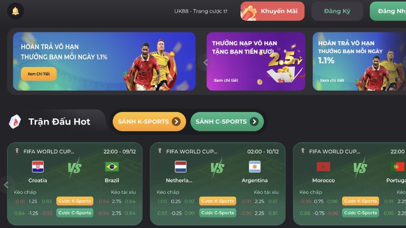 UK88 là một trang cá cược trực tuyến xứng đáng để người chơi đầu tư và trải nghiệm