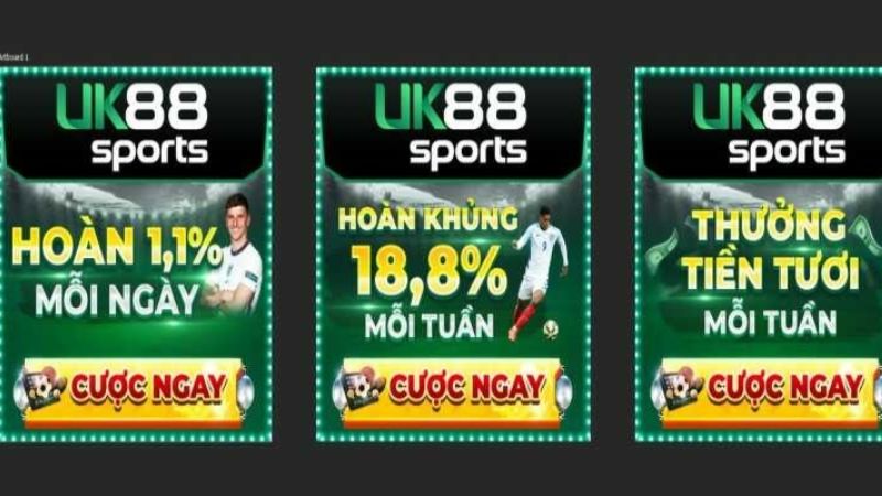 Khuyến mãi Uk88 luôn mang đến rất nhiều phần quà giá trị